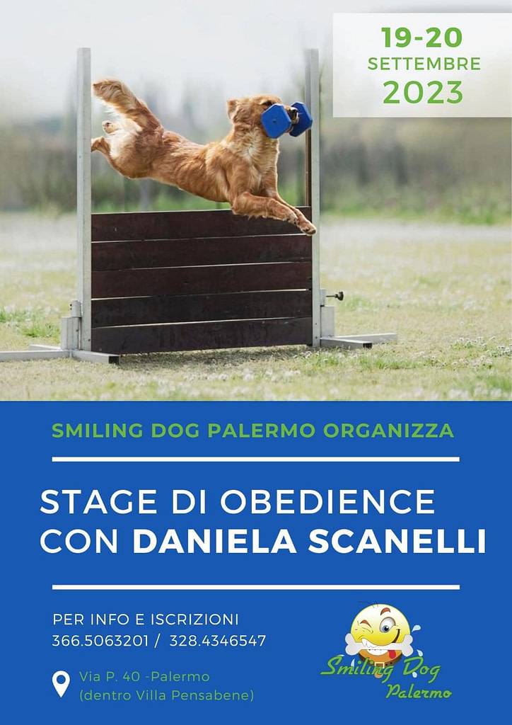 Stage di Obedience con Daniela Scanelli