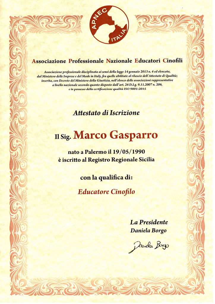 A.P.N.E.C. Associazione Professionale Nazione Educatori Cinofili
