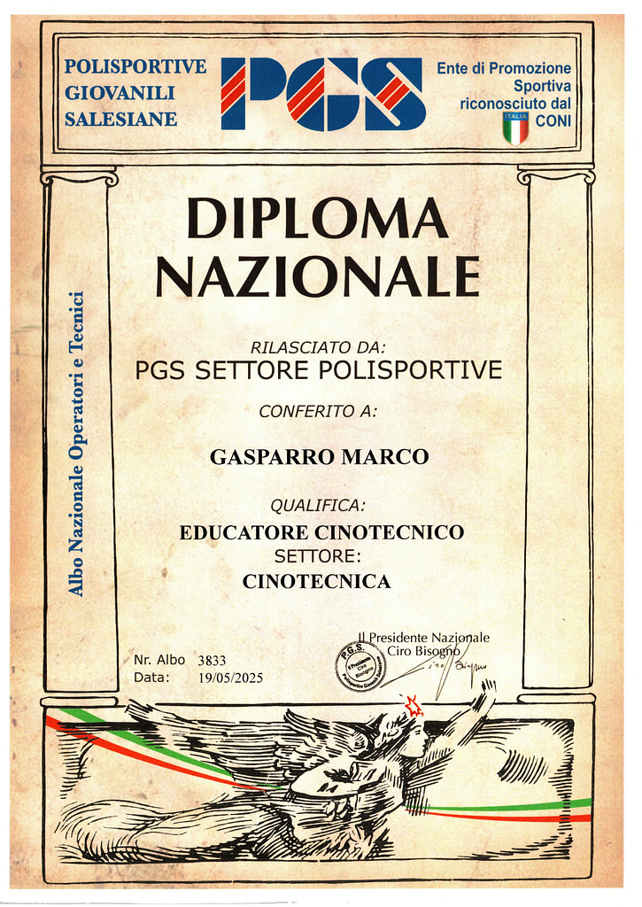 Diploma Nazionale Educatore Cinotecnico